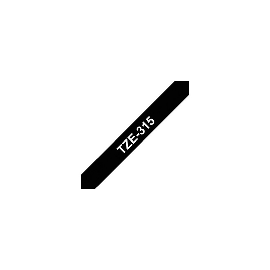 Brother TZE-315 6MM P-touch Tape White/Black