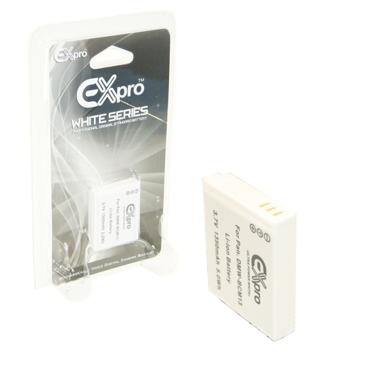 Ex-Pro DMW-BCM13 Ultra White Series Battery 1350mAh for Panasonic Lumix DMC-TZ37