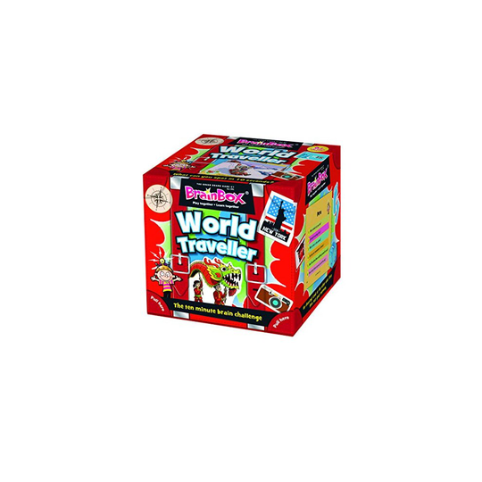 Green Board Games GRE91037 BrainBox World Traveller