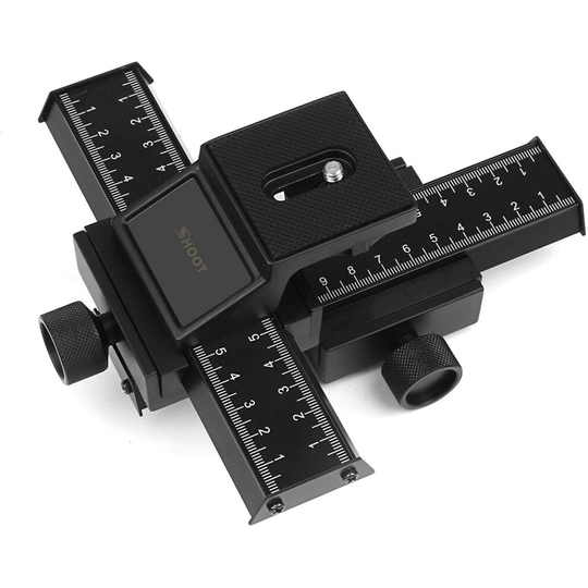 4 Way Macro Focusing Rail Track Slider Photograph Close-up for Digital Camera
