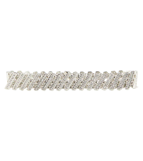 Baguette embellished chain bracelet