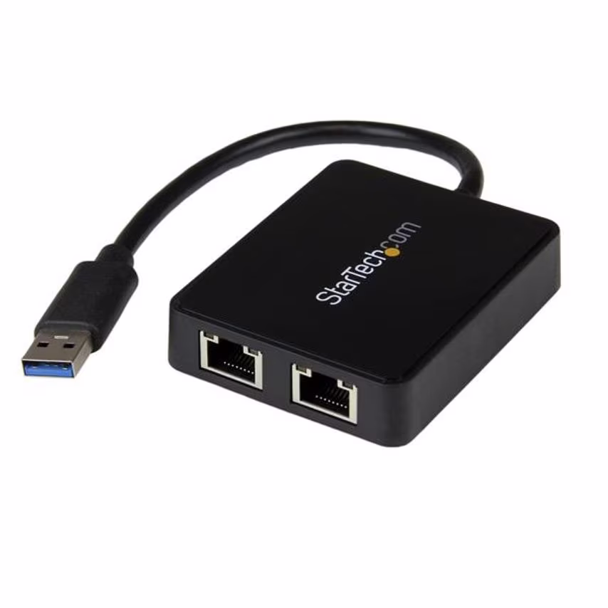 Startech USB3 to Dual Port Gbit Ethernet Adapter- you get 3
