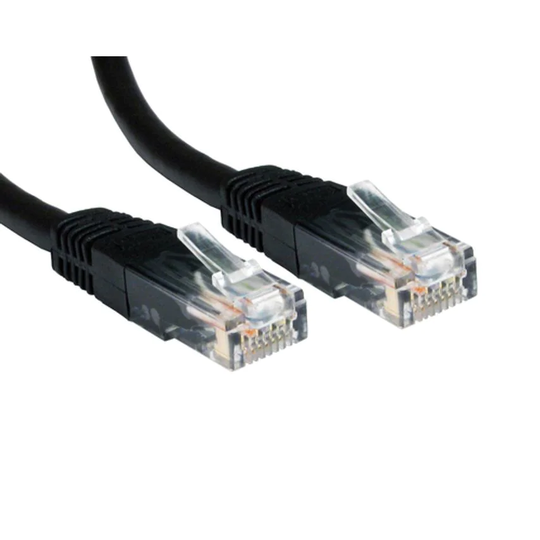 Cables Direct 6 Cables 2M 6 UTP PVC INJ MDD Cable - Black