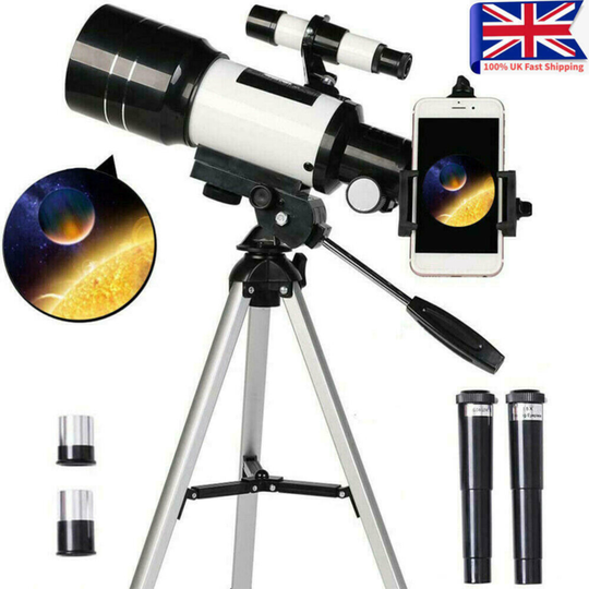 150X Astronomical Telescope F30070 Zoom HD Outdoor Monocular with Tripod 70mm UK