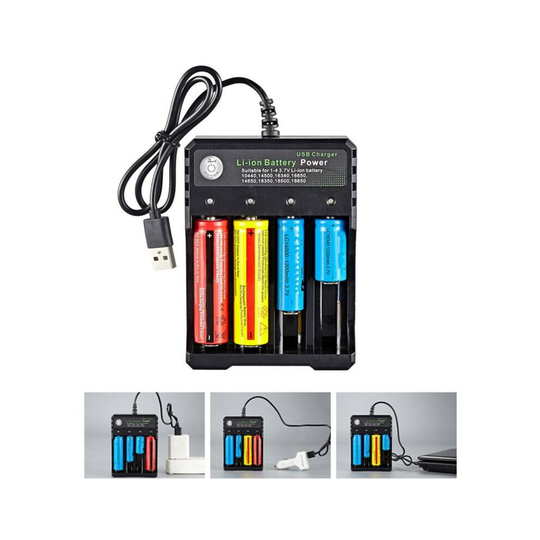 4 Slot Intelligent Fast Battery Charger Li-ion Ni-Mh AA AAA 4.2V 1A