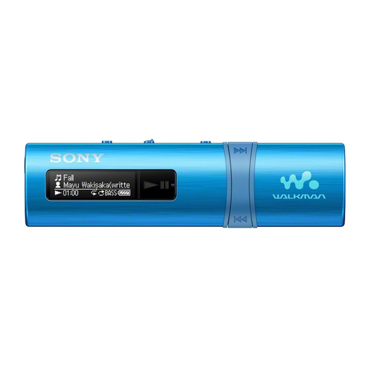 Sony NWZ-B183B Portable Walkman with Built-in USB - Blue
