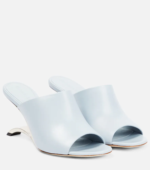 Arc leather mules