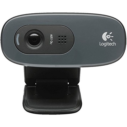 Logitech C270 HD 3MP 1280 x 720 Pixels Resolution USB 2.0 Black Webcam