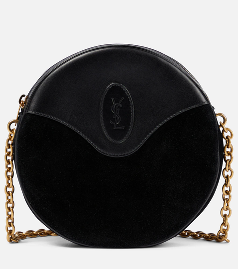 Disco suede shoulder bag