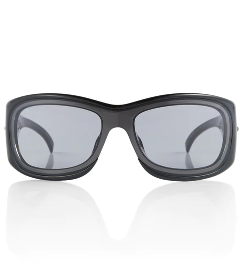Rectangular acetate sunglasses