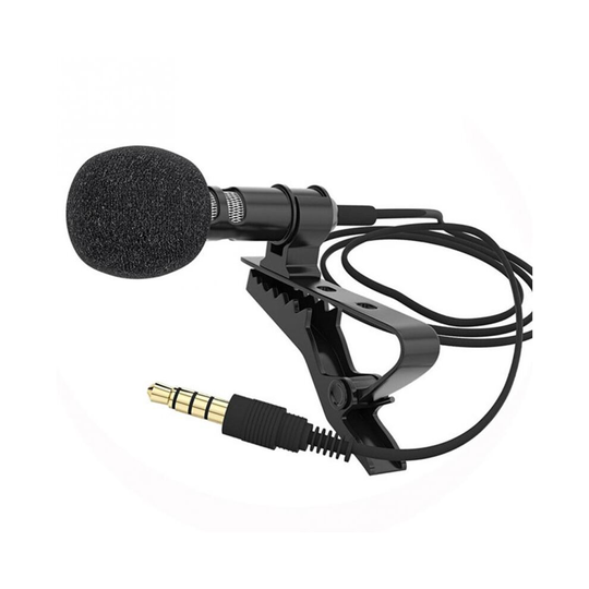 VOXLINK 3.5 mm Microphone Clip Tie Black 1.5M