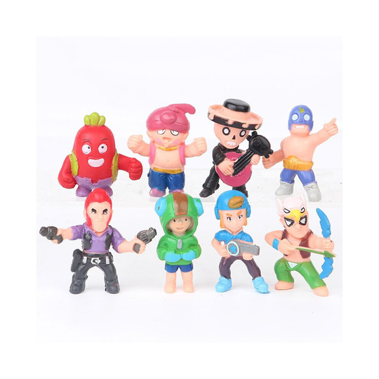 (8Pcs) 8Pcs Brawl Stars Action Figure Collection Toys