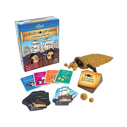 ThinkFun Potato Pirates Coding Card Game and STEM Toy for Boys and Girls Age 7 and Up - A Fun Card Game of Potato War