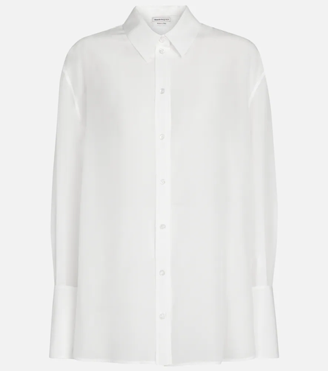 Silk chiffon shirt