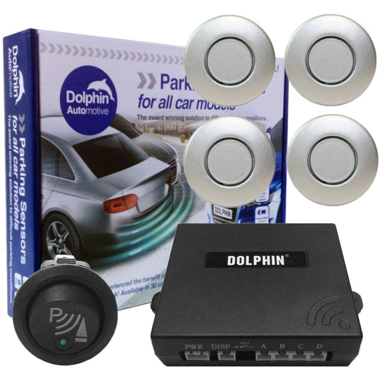 (Silver) Dolphin Front Parking sensors Audio (beeping/buzzer), Parking Aids DPS400F - 32 Available Colours