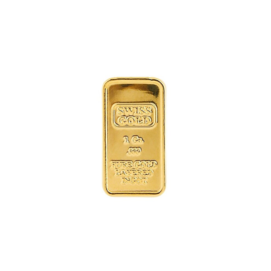 American Coin Treasures 1 Gram Swiss Ingot Tribute Novelty