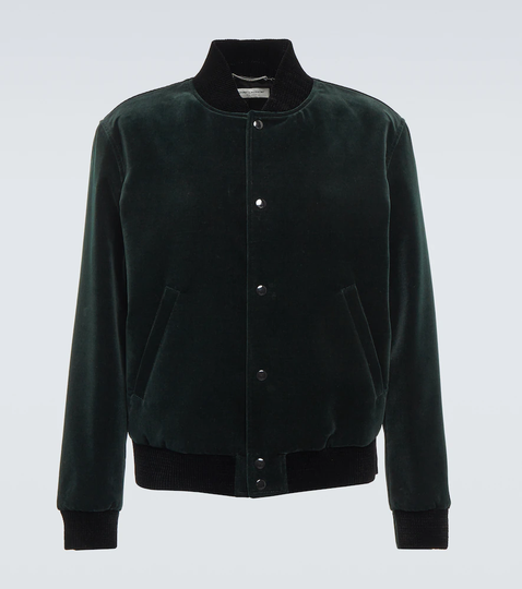 Velvet varsity jacket