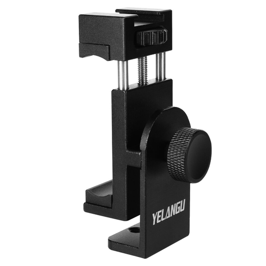 Tripod Adapter Smartphone Adjustable 1/4" Screw Mount Compact - Black