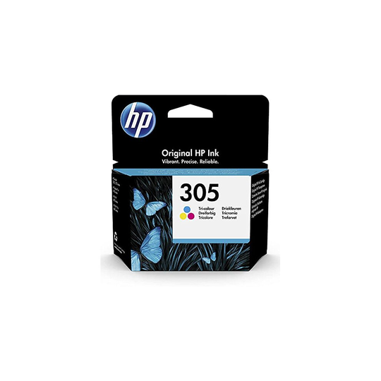 HP 305 3YM60AE Tricolor Original Ink Cartridge Compatible with HP DeskJet 2700, 2730, 4100, 4134, Envy Series 6020, 6030, 6420, 6430 Inkjet Printers