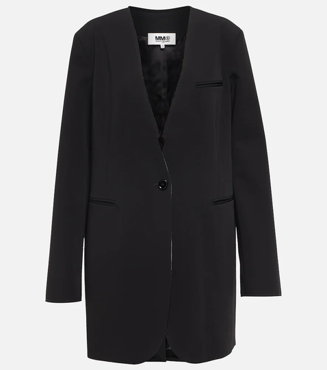 Raw-edge blazer