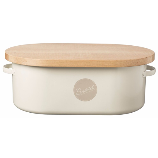 Typhoon Vintage Themed Americana Kitchen Bread Bin Retro Cream