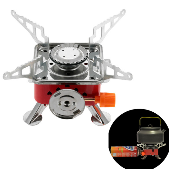 Portable Outdoor Gas Stove Compact Camping Fishing Gas Heater Cooker