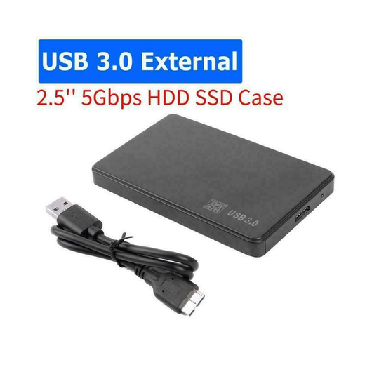 SATA USB 3.0 Hard Drive Disk Case HDD SSD Enclosure External Laptop for Win10