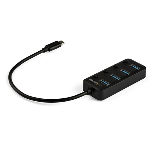 Startech USBC 4 Port Hub with On and Off Switches- you get 5