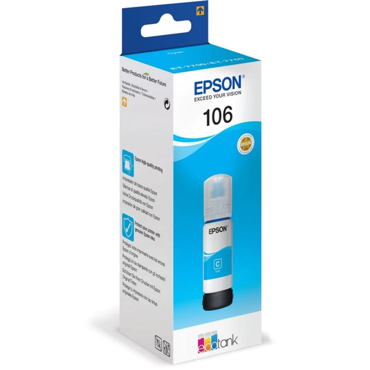 Epson Epson 106 Cyan Ink Bottle 70ml - C13T00R240