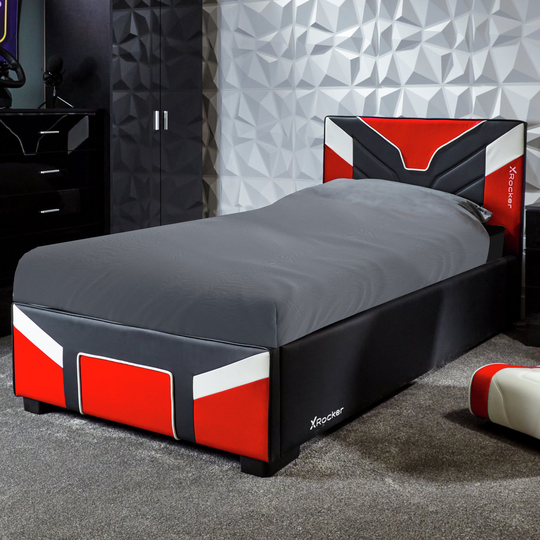 X Rocker Cerberus Single Gaming Bed in a Box - Red