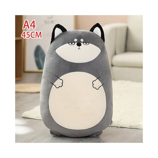 (Grey Husky, 45CM Hight) Squishmallows Animal Soft Pillow Plush Toy