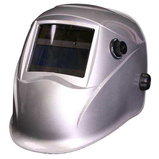 Sealey Welding Helmet Auto Darkening Shade 9-13 - Silver