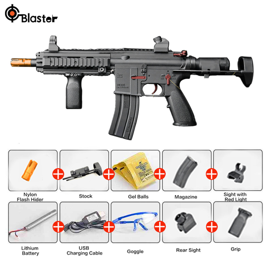 Kids Toy Electric HK416 Gel Blaster Toy Gun AR15 Rifle Auto Shooter