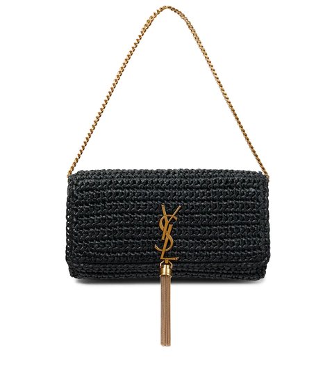 Kate 99 raffia shoulder bag