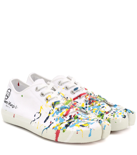Tabi canvas low-top sneakers