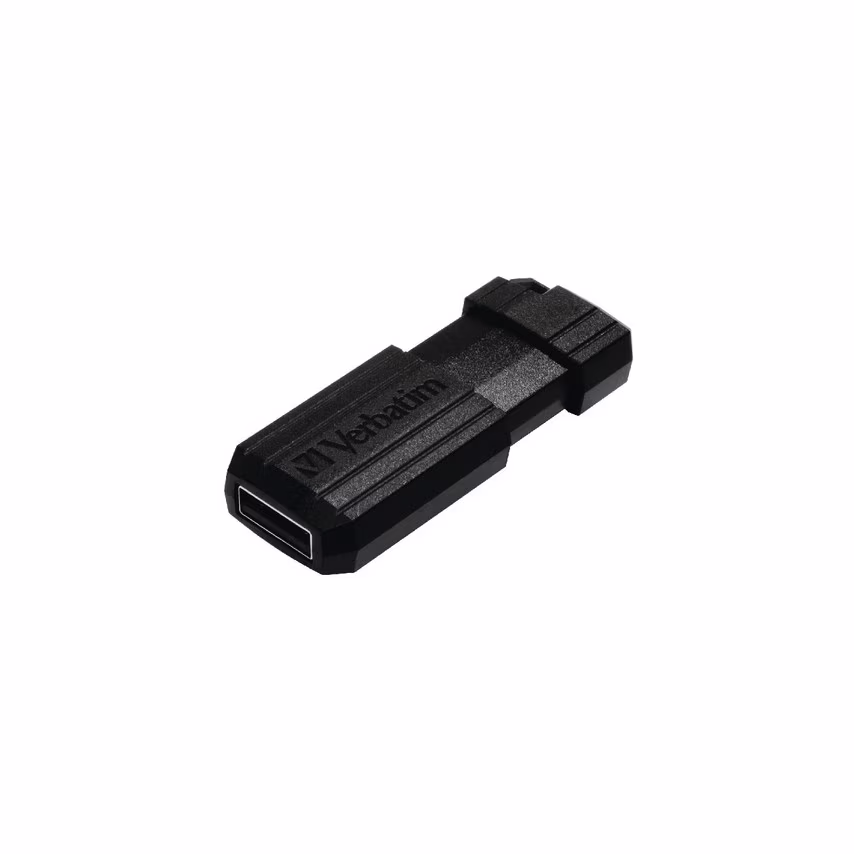 Verbatim 49062 Pinstripe USB Drive 8GB Black