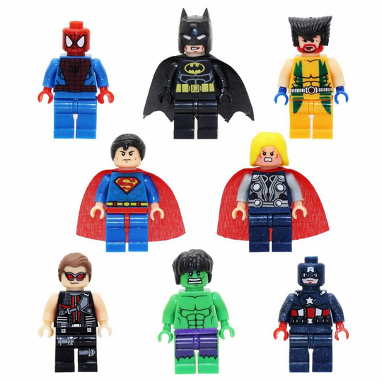 8 Avenger Marvel Minifigure Toy Building Blocks