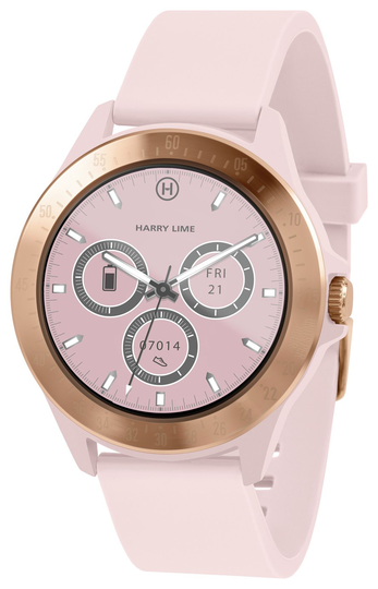 Harry Lime Pink and Rose Gold Colour Fashion Smart Watch