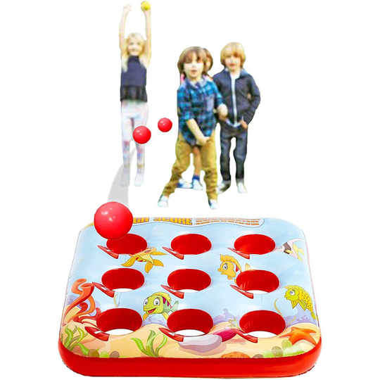 Kreative Kraft Target Ball Inflatable Game for Children Party Outdoor Summer Games for Boy Girl 3 in a Row Inflatables Garden Toy