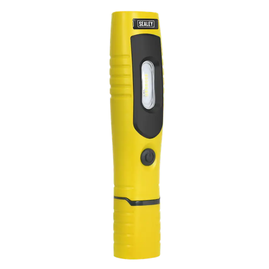 Sealey Rechargeable 360 Inspection Lamp 7 SMD + 3W LED Yellow Lithium-ion