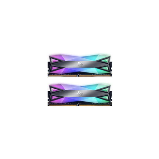 ADATA XPG Spectrix D60 RGB LED 16GB (2 x 8GB), DDR4, 3600MHz (PC4-28800) CL18, XMP 2.0, DIMM Memory, Grey