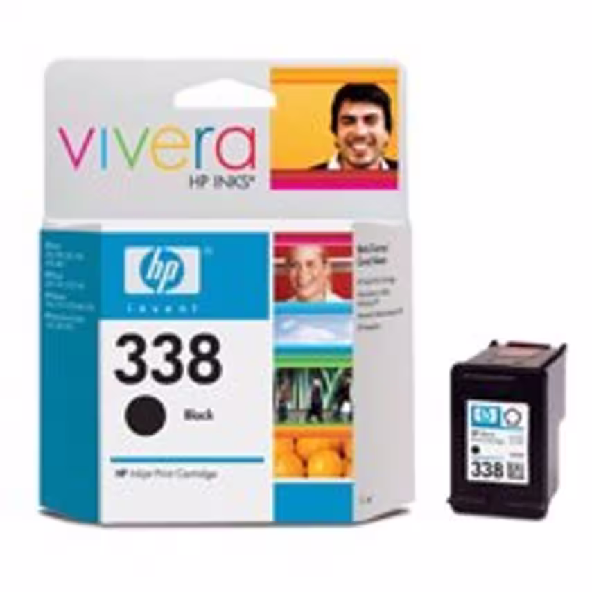 HP 338 Black Standard Capacity Ink Cartridge 11ml - C8765E