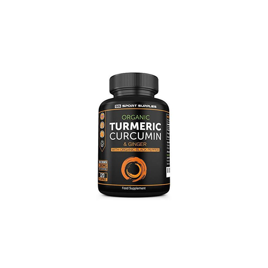 Organic Turmeric Capsules High Strength and Black Pepper Curcumin with Ginger 1380mg - Advanced Tumeric Tablets (Tablet) - Each 120 Veg Capsule is O