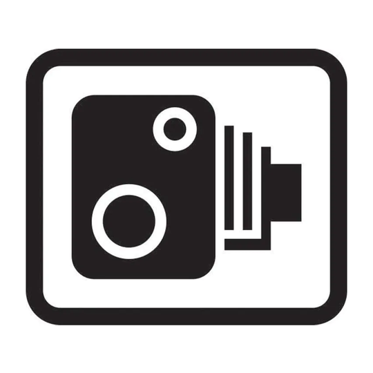 Spectrum Industrial 350 x 300mm Dibond 'Speed Camera Symbol Only' Road Sign (wit