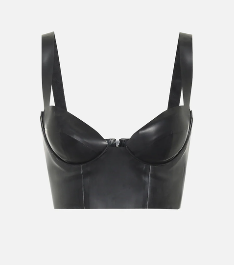 Latex bustier