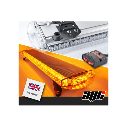 1.2m Amber Recovery Light Bar LED Flashing Beacon Warning Van 1200mm