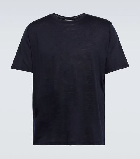 Wool and silk jersey T-shirt