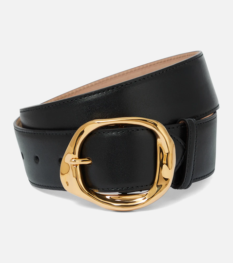 Molten leather belt