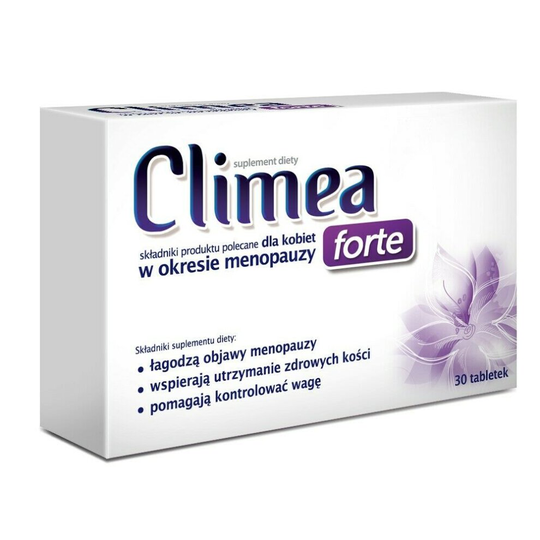 Climea Forte D3-2000 dla Kobiet Menopauza Women Menopause Calcium Vitamin 30 tab