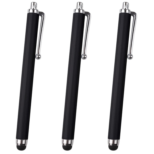 3x Black Capacative Stylus Pen Tablets Smartphone Universal